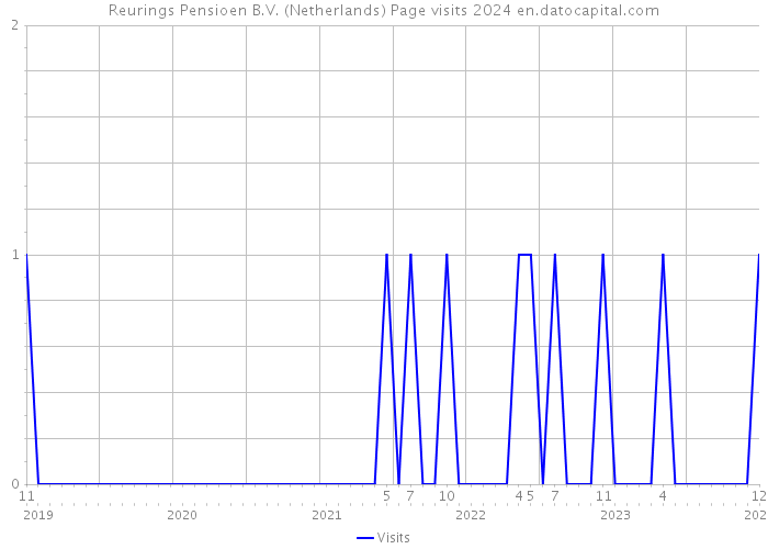 Reurings Pensioen B.V. (Netherlands) Page visits 2024 