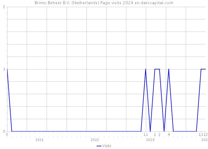 Brimo Beheer B.V. (Netherlands) Page visits 2024 