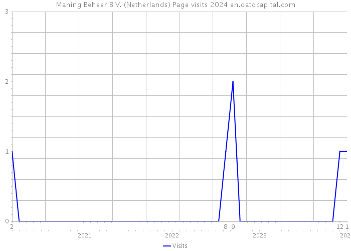Maning Beheer B.V. (Netherlands) Page visits 2024 