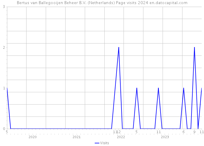 Bertus van Ballegooijen Beheer B.V. (Netherlands) Page visits 2024 