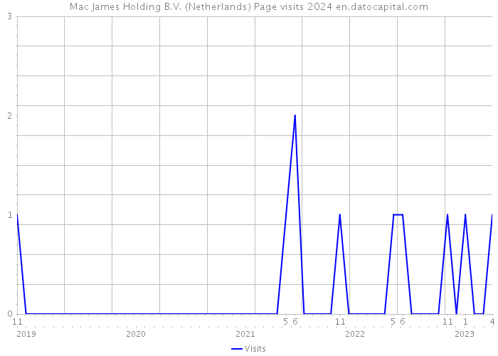 Mac James Holding B.V. (Netherlands) Page visits 2024 