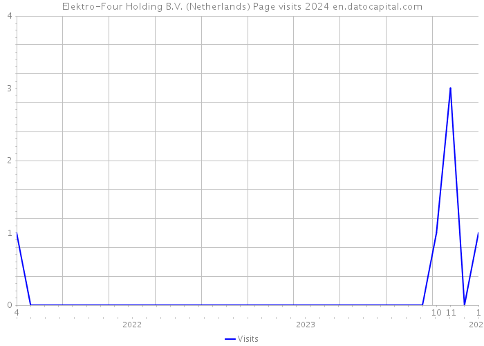 Elektro-Four Holding B.V. (Netherlands) Page visits 2024 