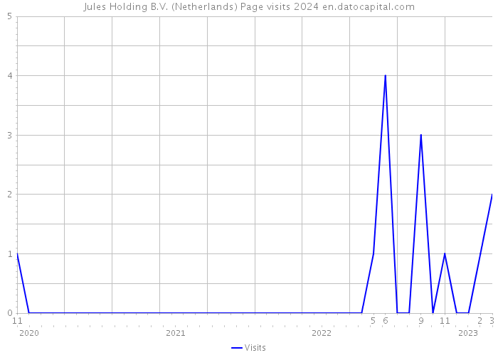 Jules Holding B.V. (Netherlands) Page visits 2024 