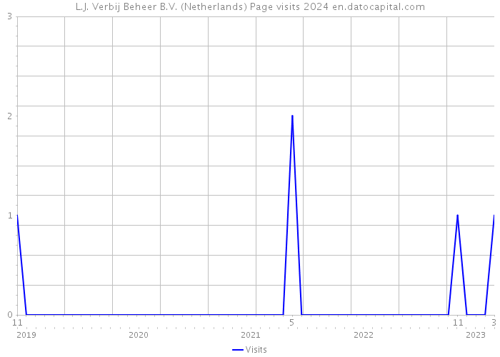 L.J. Verbij Beheer B.V. (Netherlands) Page visits 2024 