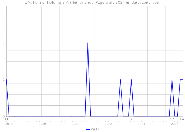 E.M. Helmer Holding B.V. (Netherlands) Page visits 2024 