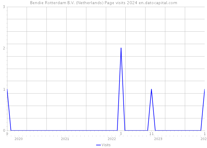 Bendie Rotterdam B.V. (Netherlands) Page visits 2024 