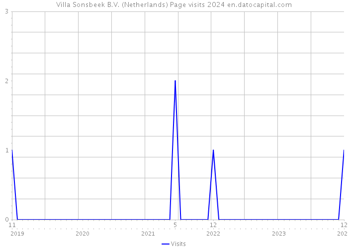 Villa Sonsbeek B.V. (Netherlands) Page visits 2024 