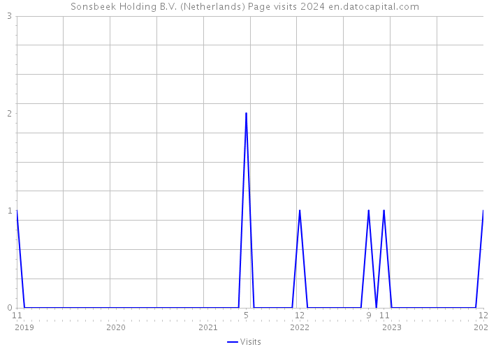 Sonsbeek Holding B.V. (Netherlands) Page visits 2024 