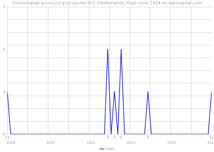 Kleinschalige woon/zorg-projecten B.V. (Netherlands) Page visits 2024 