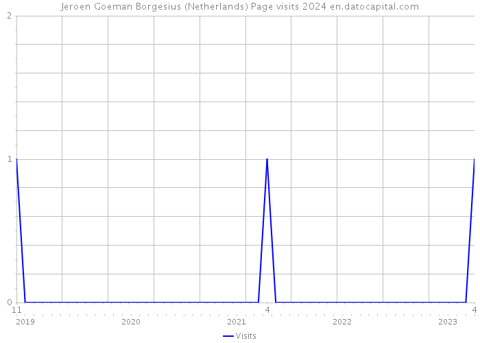 Jeroen Goeman Borgesius (Netherlands) Page visits 2024 