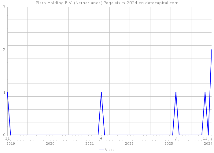 Plato Holding B.V. (Netherlands) Page visits 2024 
