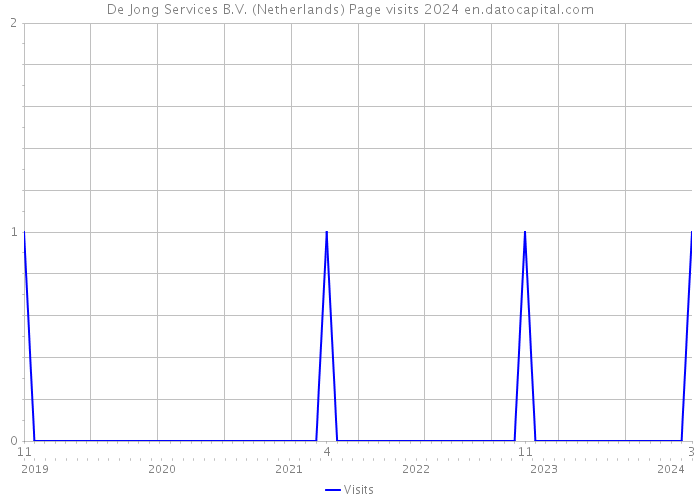 De Jong Services B.V. (Netherlands) Page visits 2024 