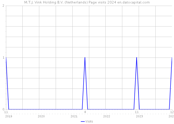 M.T.J. Vink Holding B.V. (Netherlands) Page visits 2024 