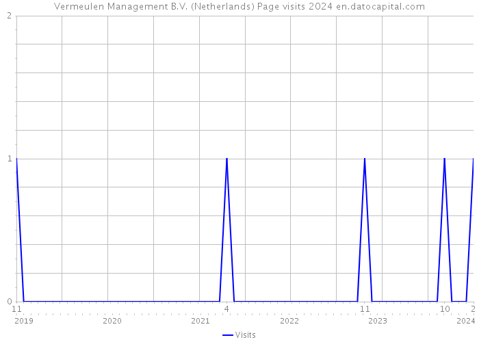Vermeulen Management B.V. (Netherlands) Page visits 2024 