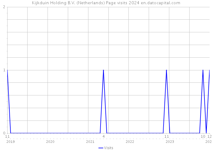 Kijkduin Holding B.V. (Netherlands) Page visits 2024 
