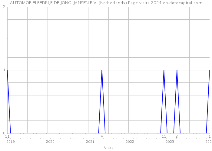 AUTOMOBIELBEDRIJF DE JONG-JANSEN B.V. (Netherlands) Page visits 2024 