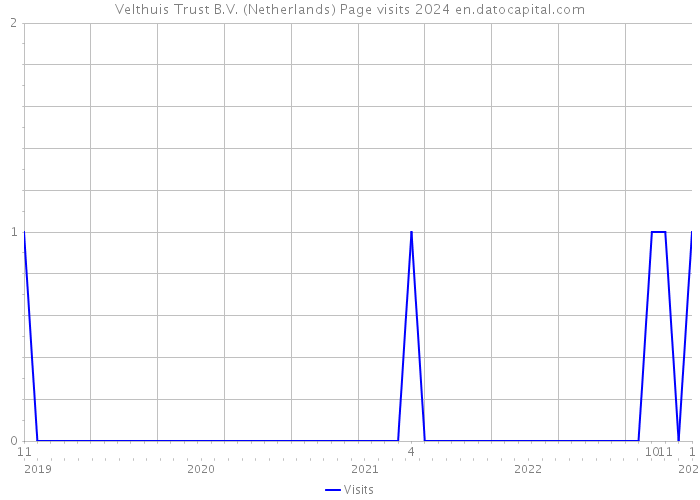 Velthuis Trust B.V. (Netherlands) Page visits 2024 