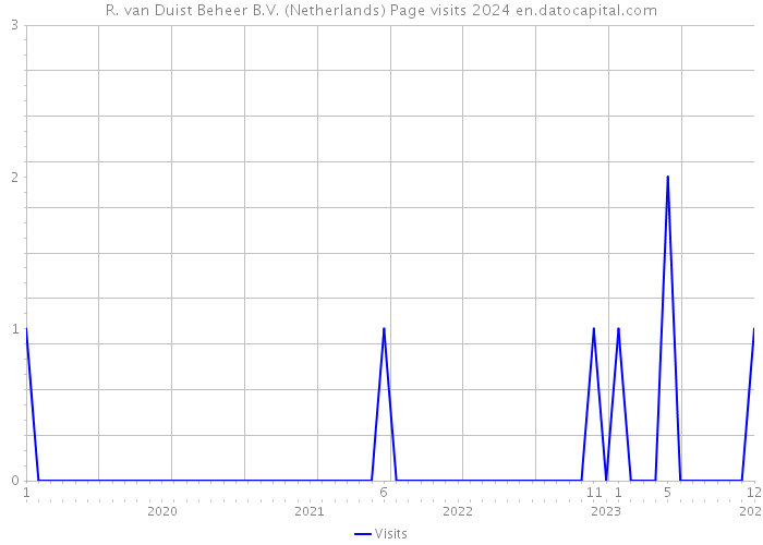 R. van Duist Beheer B.V. (Netherlands) Page visits 2024 