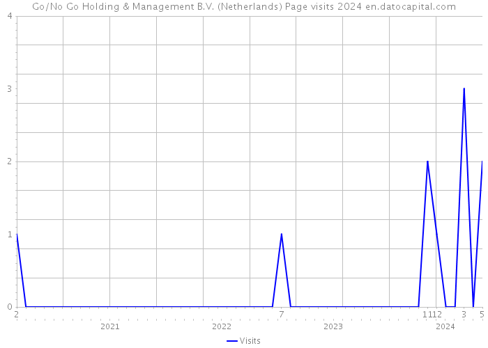 Go/No Go Holding & Management B.V. (Netherlands) Page visits 2024 
