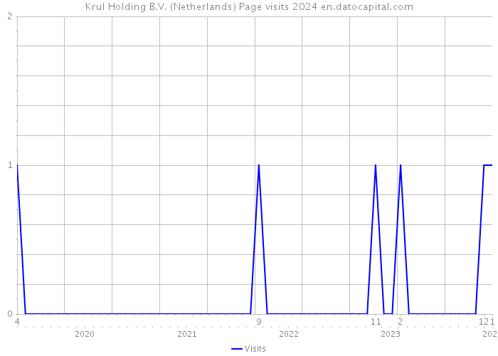 Krul Holding B.V. (Netherlands) Page visits 2024 
