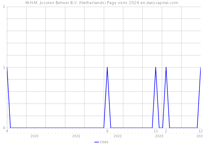 W.H.M. Joosten Beheer B.V. (Netherlands) Page visits 2024 