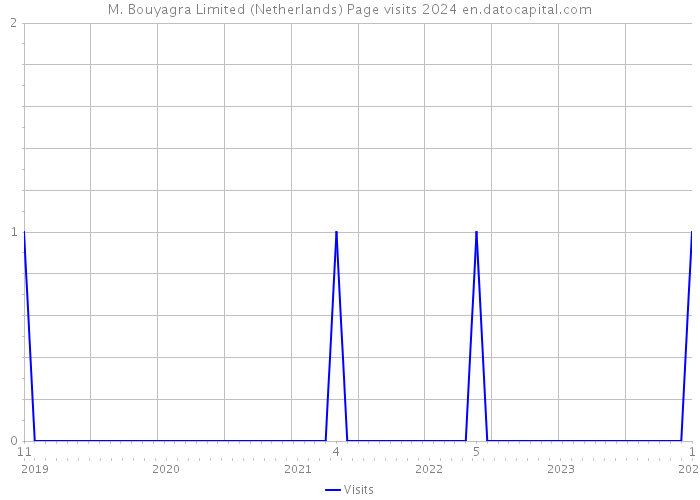 M. Bouyagra Limited (Netherlands) Page visits 2024 
