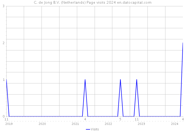 C. de Jong B.V. (Netherlands) Page visits 2024 