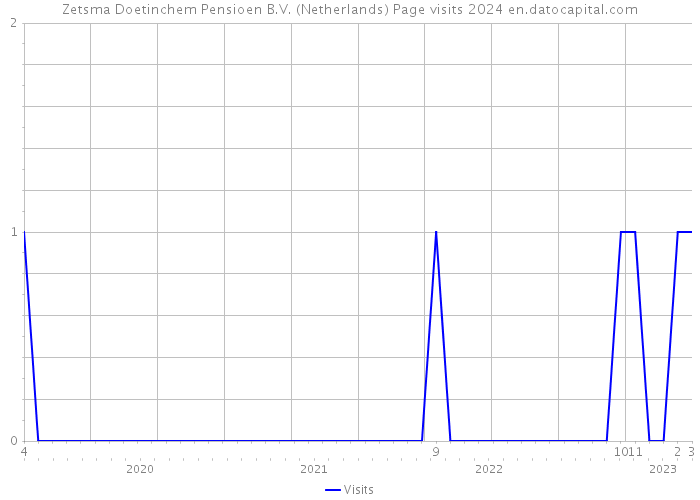 Zetsma Doetinchem Pensioen B.V. (Netherlands) Page visits 2024 