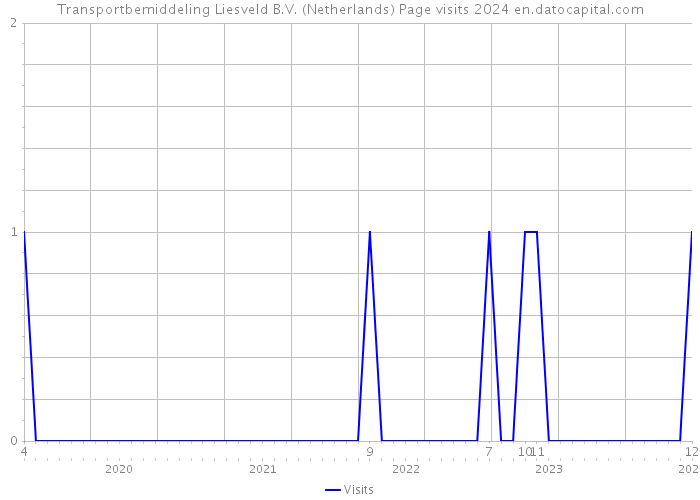 Transportbemiddeling Liesveld B.V. (Netherlands) Page visits 2024 