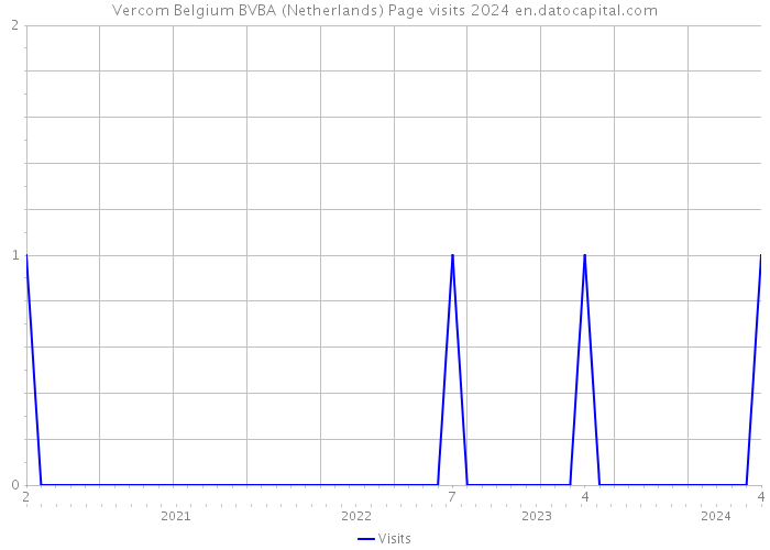 Vercom Belgium BVBA (Netherlands) Page visits 2024 