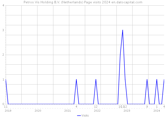 Petros Vis Holding B.V. (Netherlands) Page visits 2024 