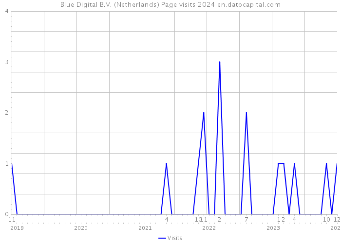 Blue Digital B.V. (Netherlands) Page visits 2024 