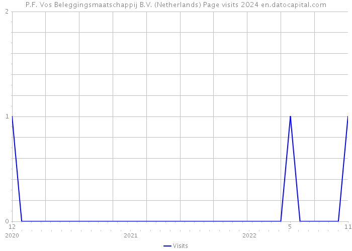 P.F. Vos Beleggingsmaatschappij B.V. (Netherlands) Page visits 2024 