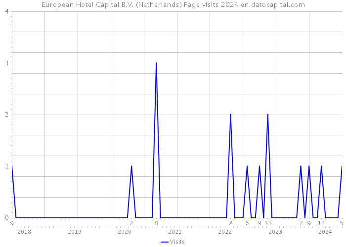 European Hotel Capital B.V. (Netherlands) Page visits 2024 