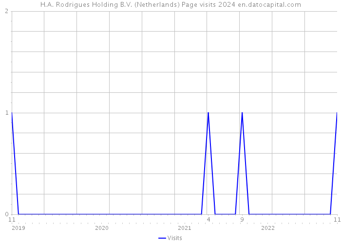 H.A. Rodrigues Holding B.V. (Netherlands) Page visits 2024 