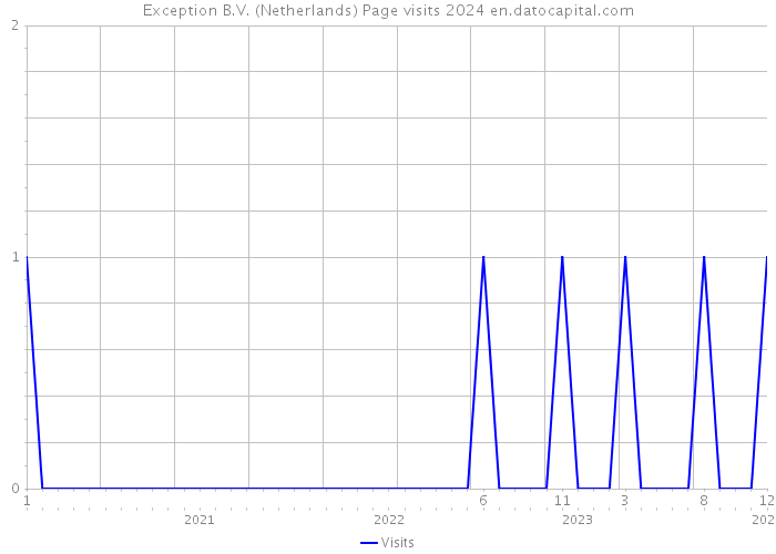 Exception B.V. (Netherlands) Page visits 2024 