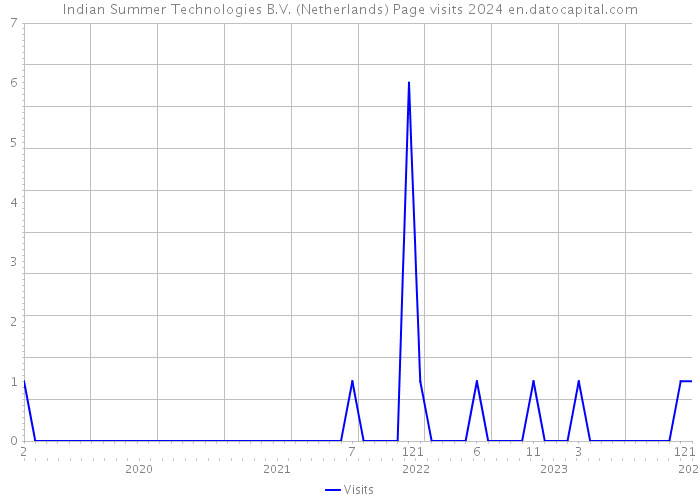Indian Summer Technologies B.V. (Netherlands) Page visits 2024 
