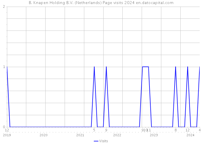 B. Knapen Holding B.V. (Netherlands) Page visits 2024 