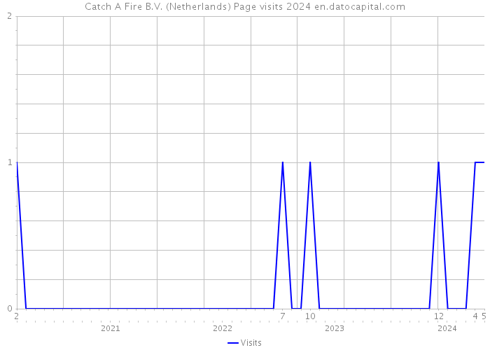 Catch A Fire B.V. (Netherlands) Page visits 2024 