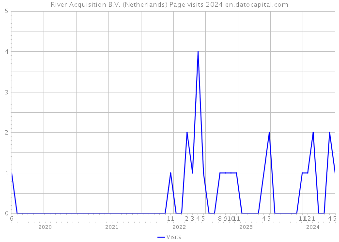 River Acquisition B.V. (Netherlands) Page visits 2024 