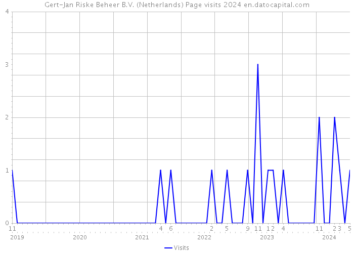 Gert-Jan Riske Beheer B.V. (Netherlands) Page visits 2024 