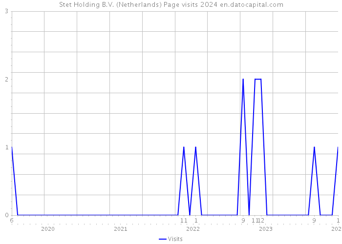 Stet Holding B.V. (Netherlands) Page visits 2024 