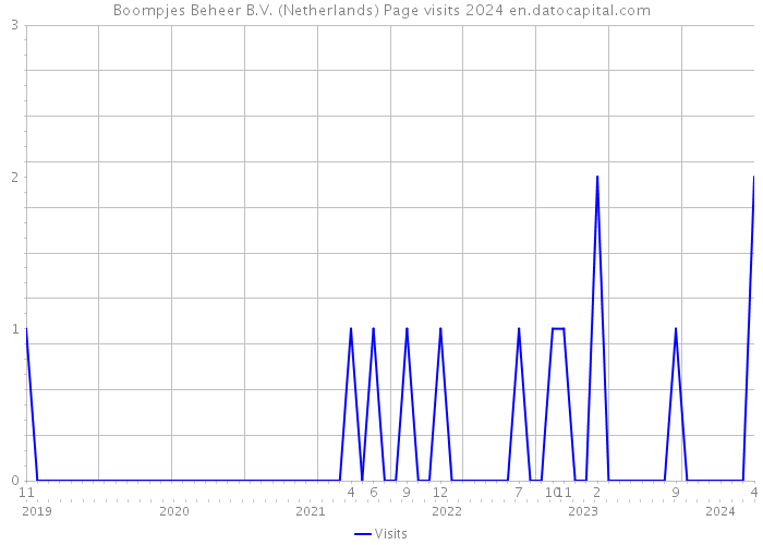 Boompjes Beheer B.V. (Netherlands) Page visits 2024 