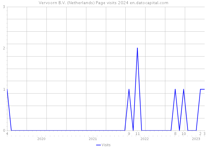 Vervoorn B.V. (Netherlands) Page visits 2024 