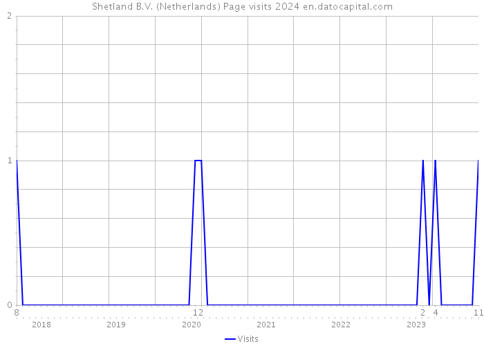 Shetland B.V. (Netherlands) Page visits 2024 
