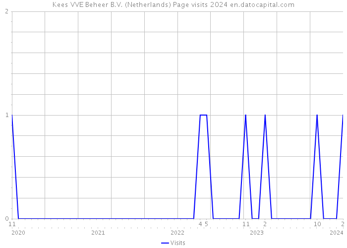 Kees VVE Beheer B.V. (Netherlands) Page visits 2024 