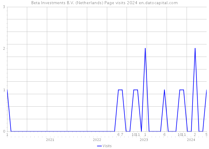 Beta Investments B.V. (Netherlands) Page visits 2024 