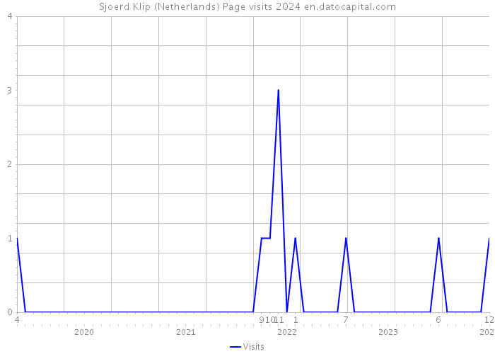 Sjoerd Klip (Netherlands) Page visits 2024 