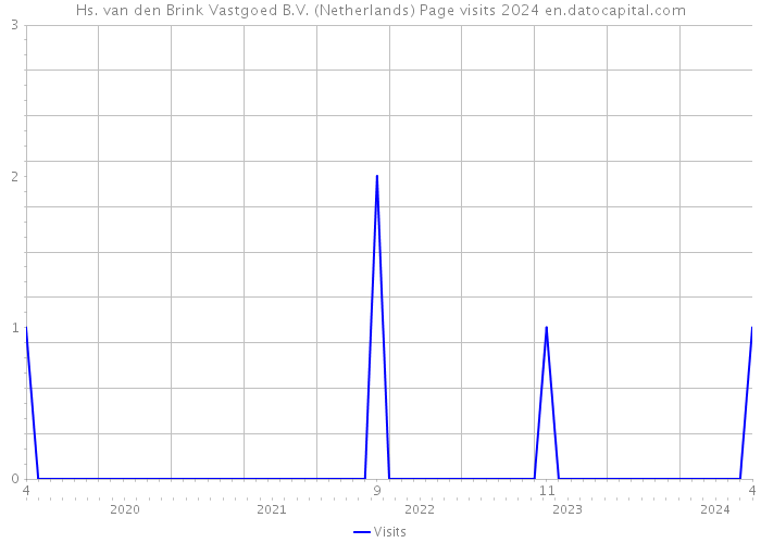 Hs. van den Brink Vastgoed B.V. (Netherlands) Page visits 2024 