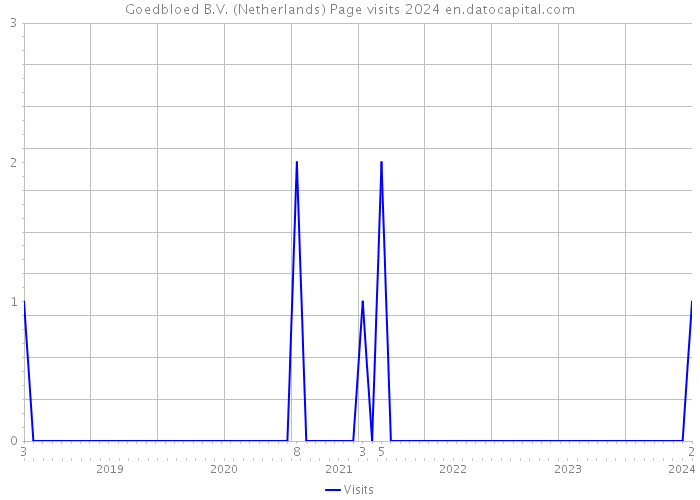 Goedbloed B.V. (Netherlands) Page visits 2024 